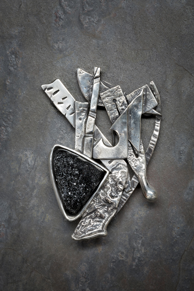Abstract Rhythm Brooch